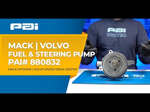 Mack MP7/MP8 & Volvo D11/D13 Fuel and Steering Pump (PAI# 880832 | OEM# 21307197)