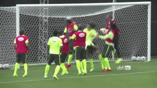 Acompanhe o treino de segunda da Seleção