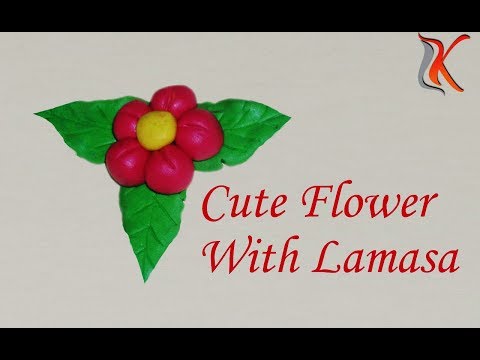 Lamasa flower for Beginners | Komali arts (very Simple)