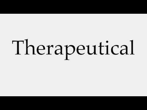 How to Pronounce Therapeutical