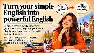 How To Turn Simple English Into Powerful English | 7 Easy Ways To Speak Naturally And Confidently