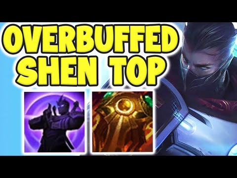 TANK META IS BACK! NEW BUFFS on SHEN make him 100% an OP Top Laner! Shen Top! - League of Legends