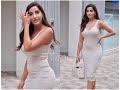 Nora Fatehi Flauting Her Amazing Figure In A Bodyfit Dress Outside T Series Office