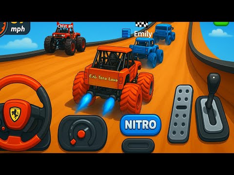 Monster Truck Stunts on Mega Ramp Race Extreme Racing 3D 2025 | Android Gameplay | DDK Games 