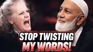 ✝️ 😠 Angry Elderly Christian Woman Confronts Sheikh Deedat Over His Bold Words About Her Holy Book.
