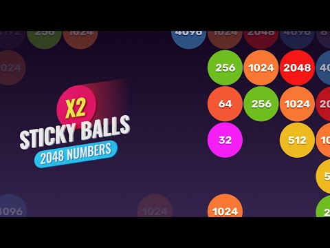 X2 Sticky Balls: 2048 Numbers