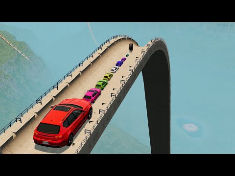 Small to Giant Cars vs Giant Ramp 😱 BeamNG.drive