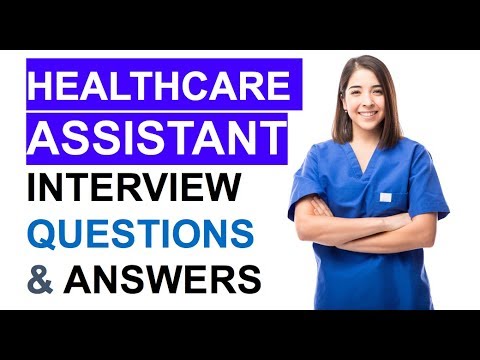 Part of a video titled NHS Healthcare Assistant INTERVIEW Questions ... - YouTube