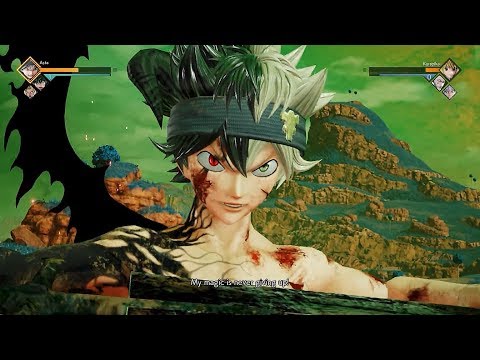 Asta (Black Clover) Vs Every Character in Jump Force Gameplay