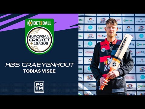POTM: T.Visee - HBSC vs FAR | Highlights | Bet2Ball European Cricket League Day 1, Group E | ECL22