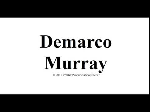 DEMARCO MURRAY pronunciation 🔥 How to pronounce audio guide