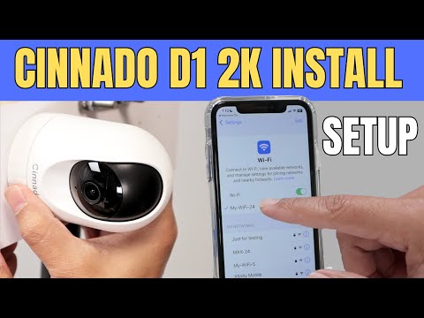 Cinnado D1 Security Camera Installation and Setup