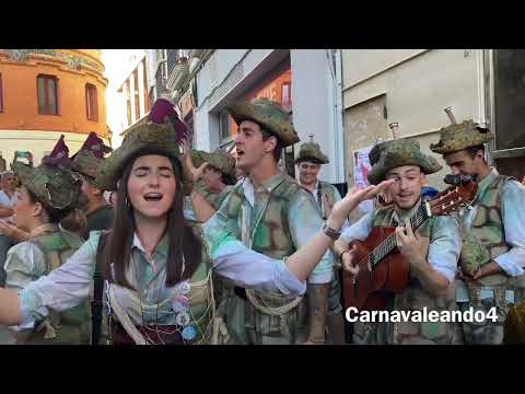 Comparsa A los pies de la Caleta (Final de popurrí) - Lunes de Carnaval