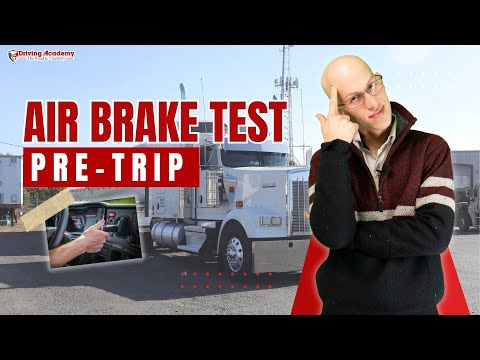 CDL Class A Pre Trip Inspection : AIR BREAKS TUTORIAL 2025