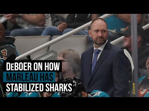 Sharks' DeBoer on how Marleau helps the squad