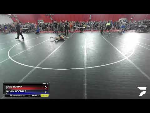 122 Lbs Champ. Round 1 - Josie Barham, IL Vs Jalynn Goodale, IA 4178