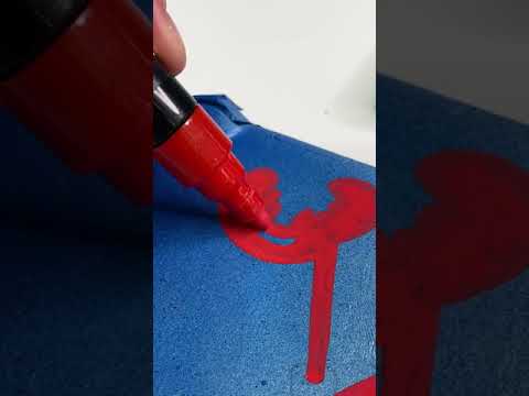 Custom Nintendo Switch using Posca Markers! #shorts