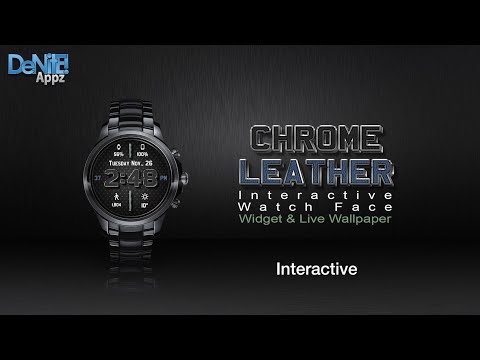 Chrome Leather HD Watch Face Video