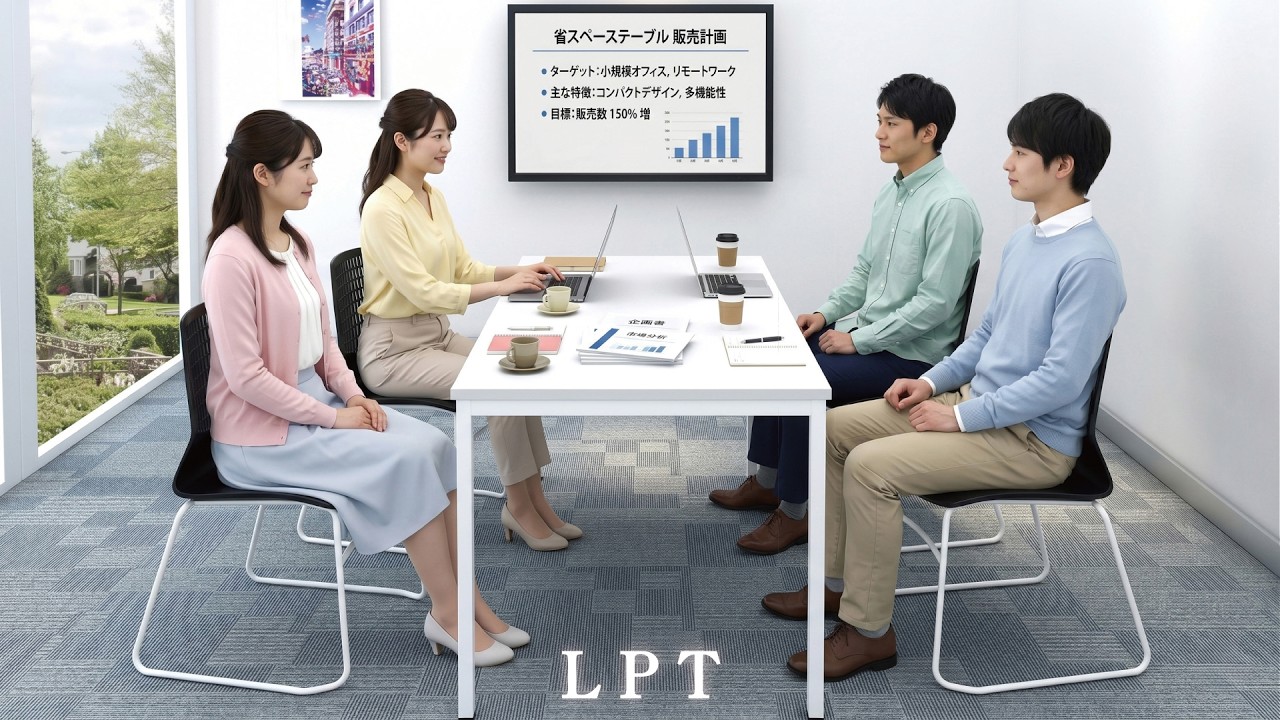 ミーティングテーブル コンパクトテーブル ワークデスク 幅1200×奥行