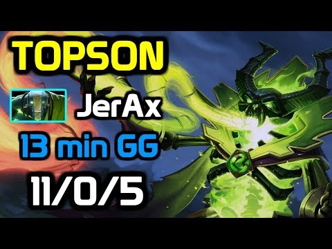 TOPSON Totally Destroying MID Tinker - 13 min GG - TOPSON Pugna full gameplay w/ JerAx Earth Spirit