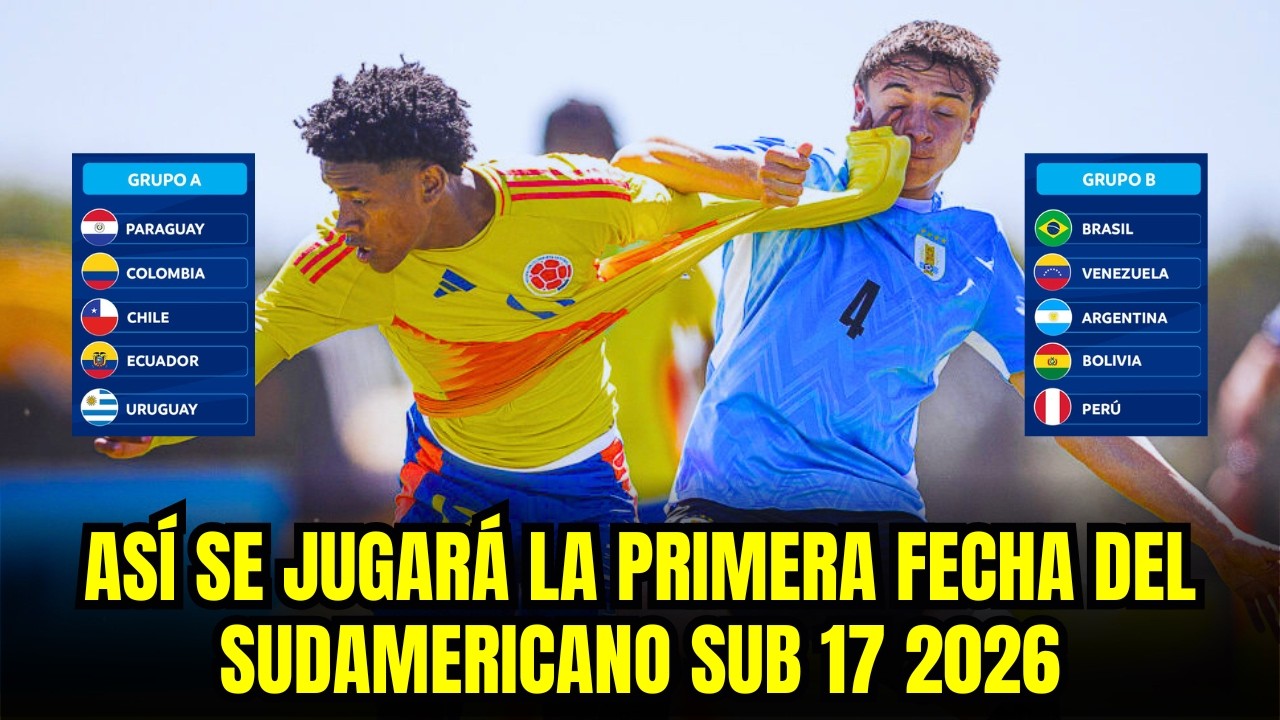 SOUTH AMERICAN UNDER 17 CHAMPIONSHIP 2026: THIS IS HOW THE FIRST ROUND WILL BE PLAYED