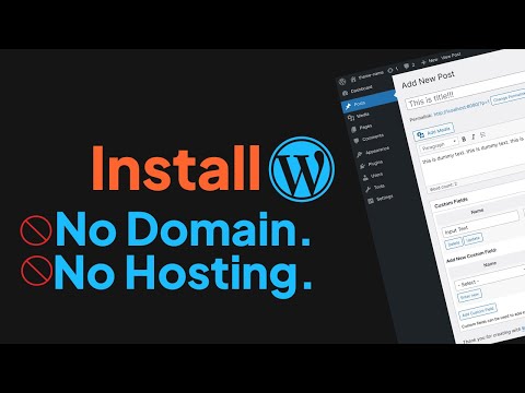 How to Build a WordPress Website for FREE No Hosting, No Domain! 🔥 Step by Step Tutorial 2025