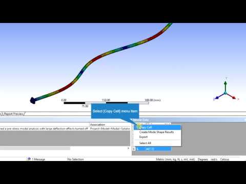 Modal Analysis using ANSYS Workbench