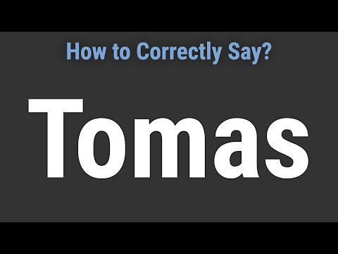 How to Pronounce Name Tomas (Correctly!)