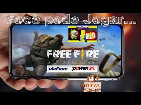 FREE FIRE no Ulefone Power 3S Fiz o Teste com Game Android