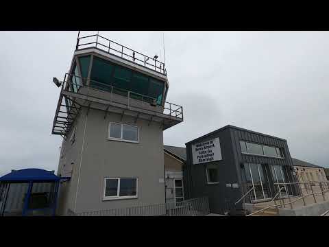 Isle of Barra Airport the only one in the world where flights use a tidal beach as the runway