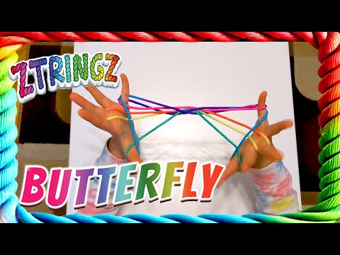 🦋 ZTRINGZ TRICKS: Butterfly! String Figure Step By Step - Ztringz 🦋