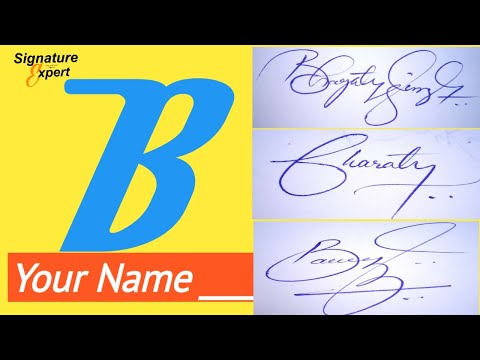 ✔️ B Signature Style | Signature Style Of My Name | How To Create My Signature