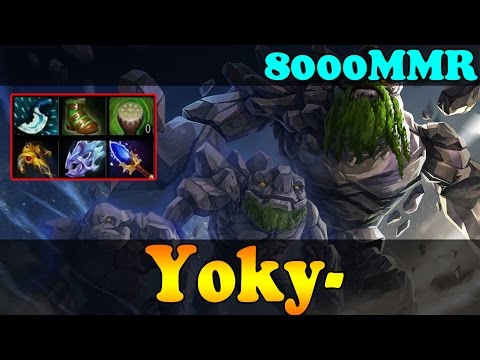 Dota 2 - Yoky- 8000 MMR PLays Tiny Vol 2 - Ranked Match Gameplay!