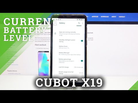 How to Check Battery Percentage in CUBOT X19 – Find Battery Details