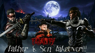 Secret Freddy Krueger Fatality! Father & Son Takeover!!! MKXL Online