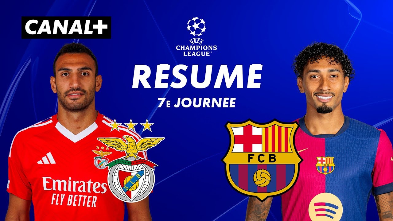 Le résumé du MATCH FOU entre Benfica et Barcelone - Ligue des champions 2024-25 (J7)