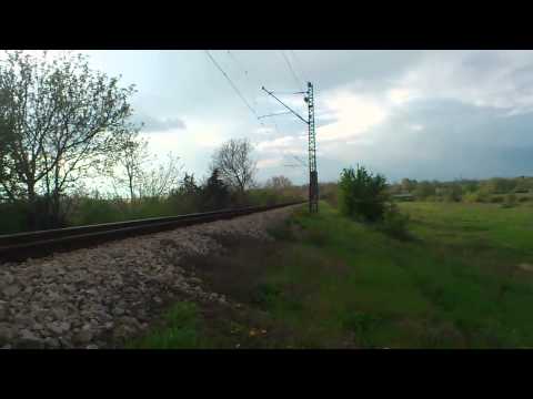 International Train - From Bucuresti Nord To Sofia Near The Village