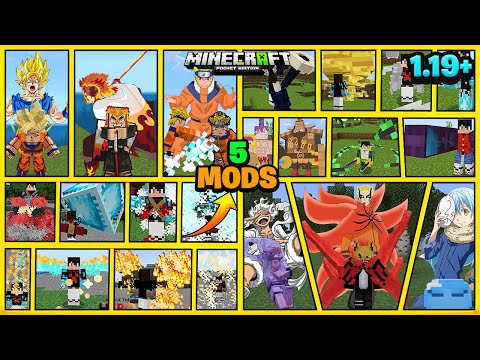 🔥Top 5 New Anime Mods for Minecraft pe | MCPE 1.19 Addons |ACE