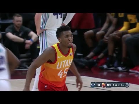 Donovan Mitchell (25Pts, 6Reb) 2.9.18 Full Highlights vs Hornets February 2018 NBA Season
