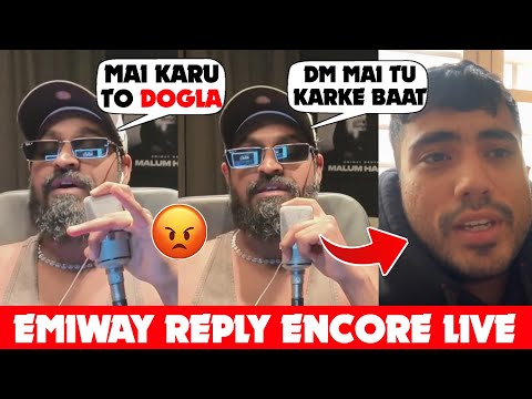 EMIWAY LIVE REPLY ENCORE ABJ | EMIWAY ABOUT SEEDHE MAUT VS SOS | EMIWAY VS SEEDHE MAUT EXPLAINED 