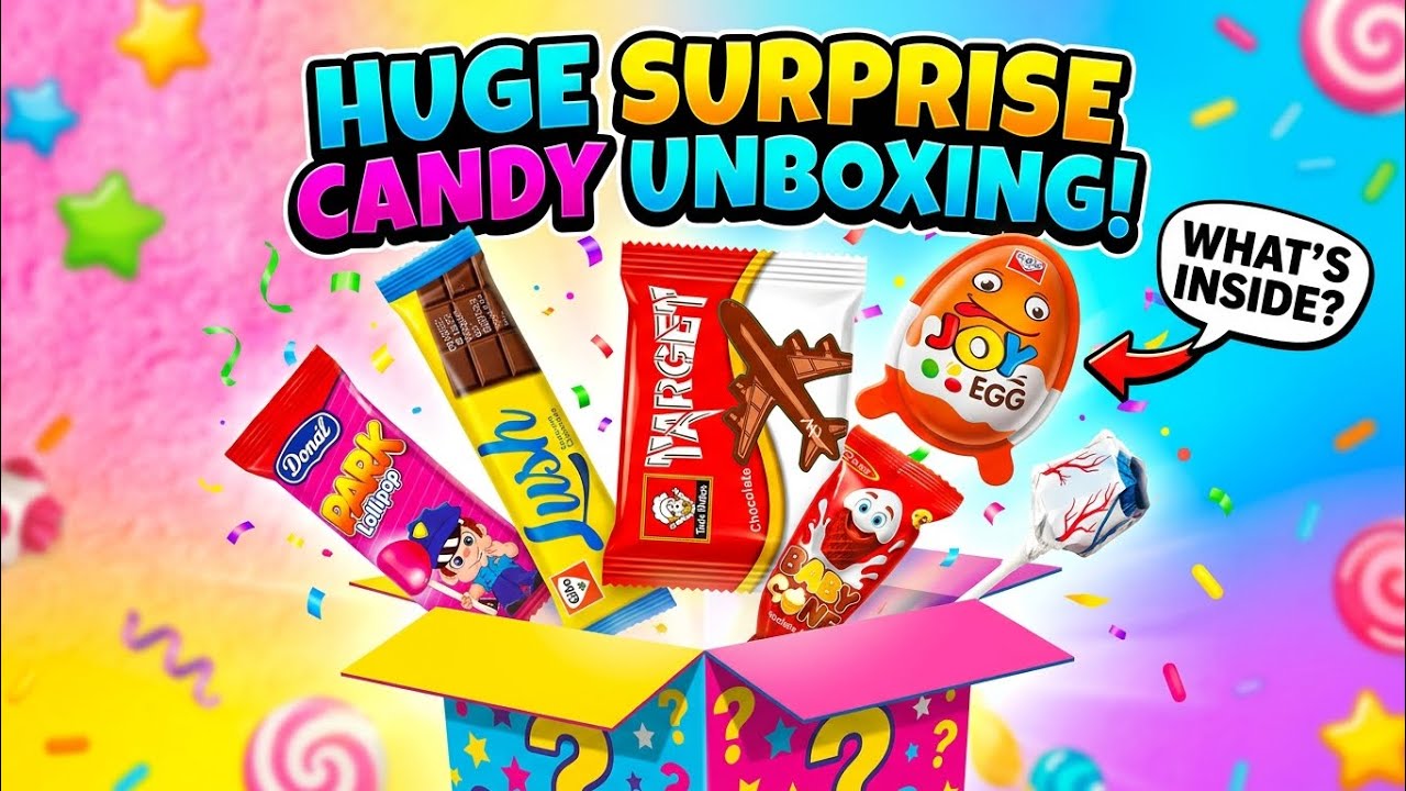 👉 Huge Surprise Candy Box 🍬 | What’s Inside? 😱 (Unboxing Fun!)