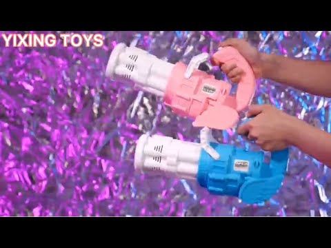 Fancy Angel Pink & Blue Electric Bubble Gun Toy  with Light & Sound 💗💙🤩