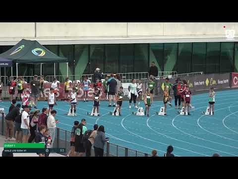 Boys U10 100M Heat 1: 2023-24 State Combined Events Championships - Saturday