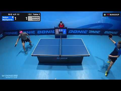 12:00 Vadym Nechyporuk - Valentyn Yunchyk 25.07.2023 TT Euro.Cup Ukraine Star. TABLE 3