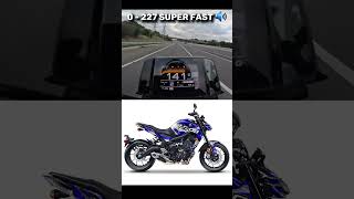 Yamaha MT09 Top Speed | Acceleration 0 to 227 ☠️