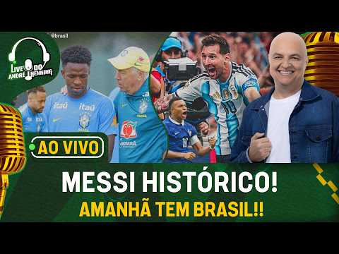 AO VIVO: AMANHÃ TEM BRASIL!; PRÉVIA DA ESCALAÇÃO; MESSI MAIOR ARTILHEIRO DAS COPAS; MBAPPÉ NA COLA
