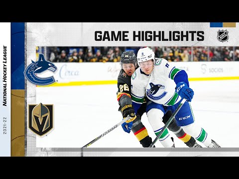 Canucks @ Golden Knights 11/13/21 | NHL Highlights