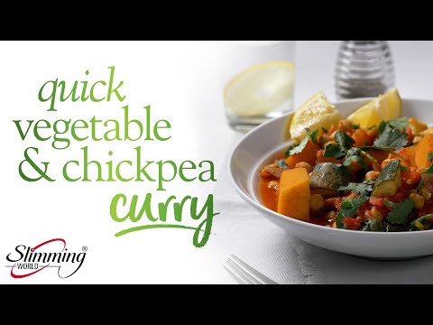 Slimming World Syn-free quick vegetable and chickpea curry recipe - FREE