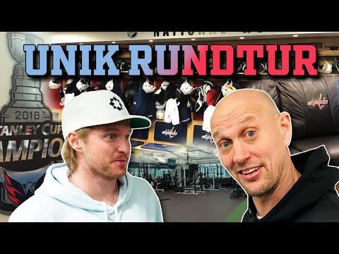 Unik rundtur i ett NHL-omklädningsrum!