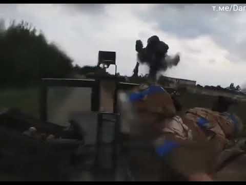 Ukrainian Military Column Under Fire In Kherson